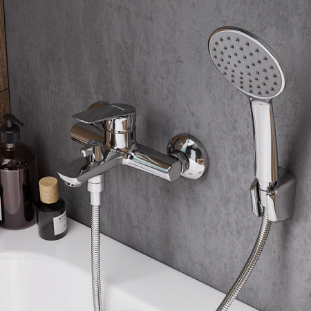 Смеситель для ванны Марион короткий излив, хром WH5A10006C001 Santek