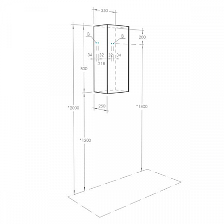 Шкаф-колонна Сохо белый глянец 1A258403AJ010 Акватон (1)