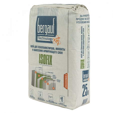 Клей для ППС и минваты Isofix  Bergauf, 25 кг,