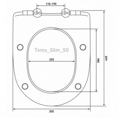 Сиденье для унитаза Toma slim SO BERGES