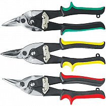 Ножницы по металлу "Aviation" усиленные прорезиненные,левые  250 мм FIT на сайте Стройсервис
