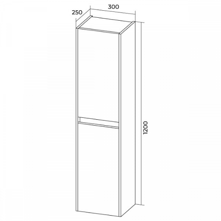 Пенал подвесной ЭВА темно-серый 10431 GS (2)