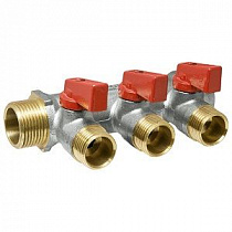 Коллектор AQUALINK 3/4х3/4х1/2  5 вых с кранами на сайте Стройсервис
