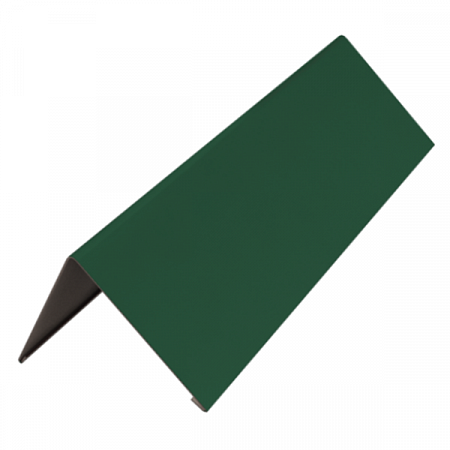 Конек 150мм*2м RAL 6005 Зеленый мох с подгибом на сайте Стройсервис
