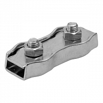 Зажим для троса до 3 мм нержавеющий DOUBLE (двойной) на сайте Стройсервис
