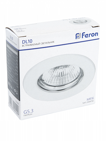 Светильник светодиодный ИВО-50w 12в G5.3 точечный белый DL10 15109 FERON (3)