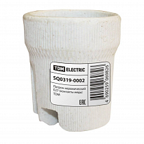 Патрон электрич. E27 керамич. подвесной 4А 250В с этикеткой TDM SQ0319-0002 на сайте Стройсервис
