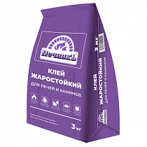 Клей жаростойкий для печей и каминов Печникъ 3кг  на сайте Стройсервис
