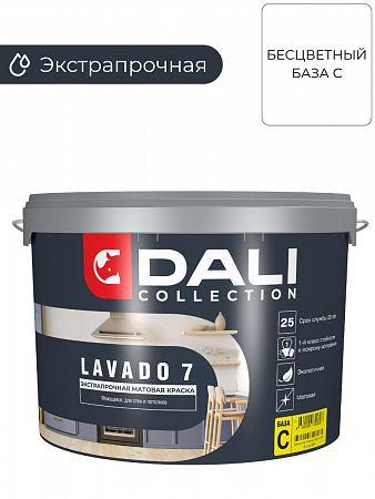 Краска ВД для стен и потолков 9 л База С Dali Collection LAVADO 7 на сайте Стройсервис
