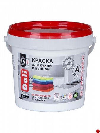 "DALI" краска для кухни и ванной- 0,9 л. База С на сайте Стройсервис
