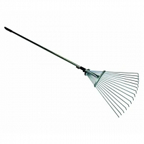 Грабли веерные 15-ти зубые  раздвижная мет руч. на сайте Стройсервис
