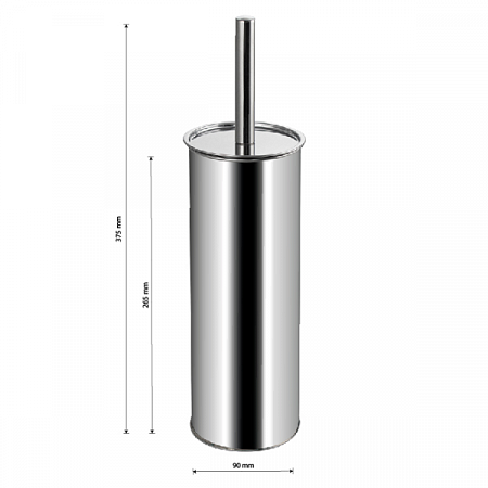 Ершик для унитаза напольный классика из нерж. 311 Санакс (1)