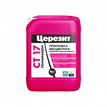 Грунтовка Церезит СТ-17 Transparent морозостойкая бесцветная 10л, арт. 3040024, (на поддоне 60шт) на сайте Стройсервис
