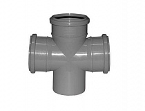 Крестовина канализ. серая Ду 110*110*110мм 90* PP-Н Flextron на сайте Стройсервис

