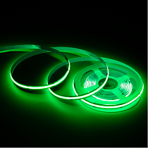 Apeyron лента св/д 24V 11W/m COB 352led/m IP20 зеленый 5м 10мм интер 00-359 на сайте Стройсервис
