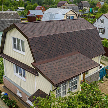 Черепица гибкая Шинглас Оптима (коричневый) 1уп=3м² (1)