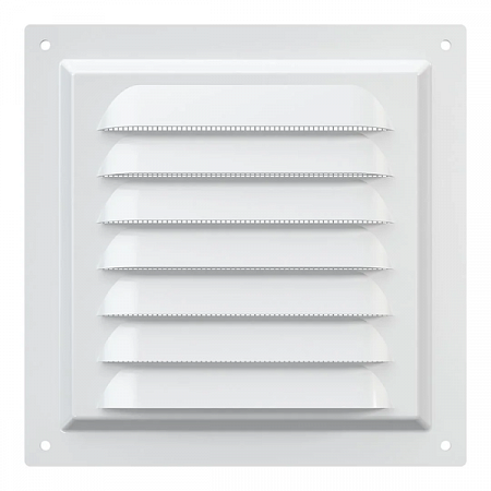Решетка вытяжная стальная 1515МЭ белая ERA