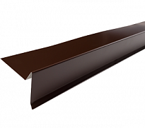 Планка ветровая для гибкой черепицы 90*110*2м RAL8017 Шоколад на сайте Стройсервис
