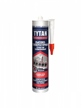 Герметик силиконовый высокотемпературный, красный 280мл TYTAN  на сайте Стройсервис
