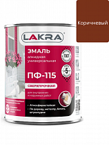 Эмаль алкидная ПФ-115 Коричневый 1кг, Лакра на сайте Стройсервис
