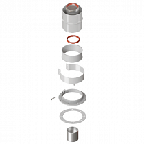 Адаптер вертикал. коакс. d60/100 МЕТАЛЛ VA-01B на сайте Стройсервис
