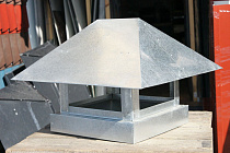 Зонт оцинкованный 140мм*140мм (Квадратный) на сайте Стройсервис
