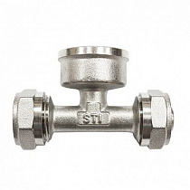 Тройник М/П компресс. 16х1/2"х16 ВР  на сайте Стройсервис
