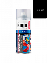 Аэрозоль- Грунт Эмаль для ПЛАСТИКА RAL 9005 Чёрная 520мл КУДО  на сайте Стройсервис
