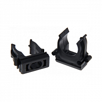 Крепеж-клипса d16 мм для электрики черный на сайте Стройсервис
