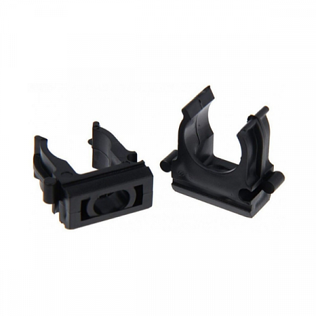 Крепеж-клипса d16 мм для электрики черный на сайте Стройсервис
