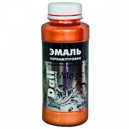 Эмаль акриловая перламутровая DALI DECOR Magic МЕДЬ  флакон 0,25л  на сайте Стройсервис

