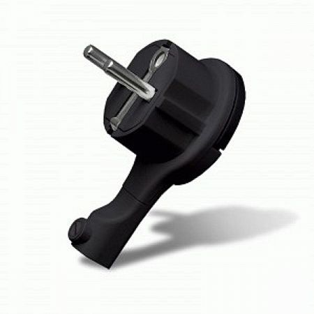 UNIVersal вилка-невидимка 16А 250В (АБС-пластик, прямая, плоская 95х7мм, черная) 5565419 на сайте Стройсервис
