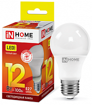 Лампа светодиодная LED-A60-VC 12Вт тепл. бел. 230В E27 3000К IN HOME на сайте Стройсервис
