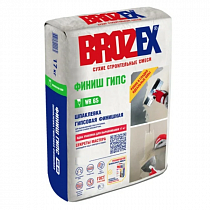 Шпатлевка гипсовая финиш. Брозекс WR 65 Финиш Гипс (ГиперФиниш),17 кг / 1под=64 шт на сайте Стройсервис
