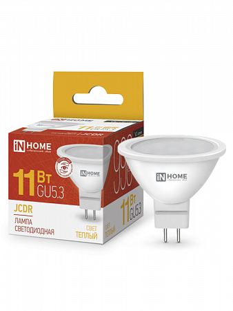 Лампа светодиодная LED-JCDR-VC 11Вт 230В GU5.3 3000К 990Лм IN HOME на сайте Стройсервис
