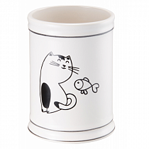 Стакан "Happy Cats" настольный керамика FOR-HC044 на сайте Стройсервис
