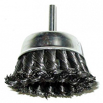 Щетка крацовка "чашка"  65мм (со шпилькой) на сайте Стройсервис
