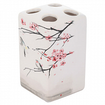 Держатель для зубных щеток Рыжий кот Сакура, керамика ТВН-S на сайте Стройсервис
