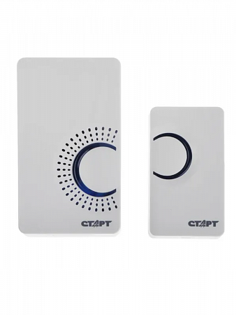 СТАРТ 002 звонок беспроводной, 80м, 36 мелодий, индикатор, 3 ур.громкости, 65-85дБ на сайте Стройсервис
