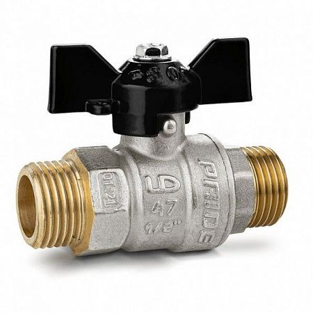Кран шаровой LD Pride 1/2"-15 НР-НР, бабочка на сайте Стройсервис
