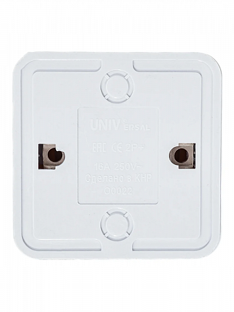 Розетка 1-м ОП Олимп 16А IP20 б/з бел. О0022 UNIVersal (4)