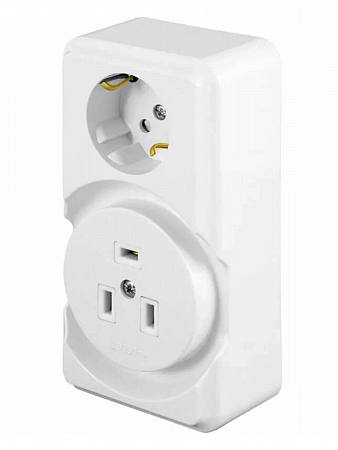 STEKKER Розетка открытой установки для плит с/з, 250В, 32А, белый PST32-53-20 39826 на сайте Стройсервис
