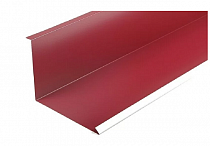 Планка примыкания нижняя 125мм*250мм*2м RAL 3005 Красное Вино на сайте Стройсервис
