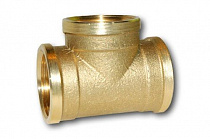 Тройник латунь 1" ВР никел. на сайте Стройсервис
