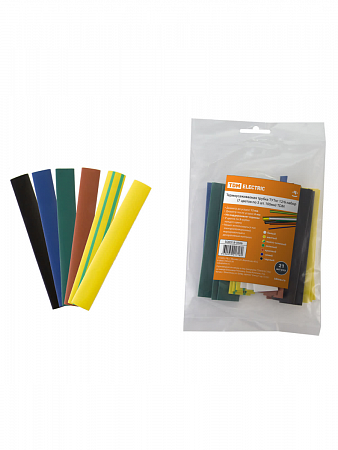 Набор трубок термоусадочных ТУТ 12/6 (7 цв. по 3шт/10см) TDM на сайте Стройсервис
