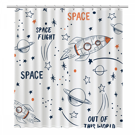 Штора для ванной комнаты FIXSEN SPACE FX-2508 на сайте Стройсервис
