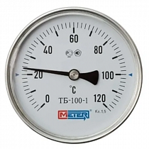 Термометр биметаллический ТБ3 120°С Дк63 L=50 с погружной гильзой Метер на сайте Стройсервис
