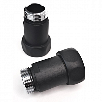 Соединение  прям. г/ш 1"х3/4" (Черный муар) INDIGO пара на сайте Стройсервис
