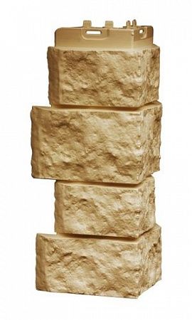 Угол фасадный  Grand Line Classic Дикий камень песочный на сайте Стройсервис
