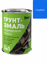 Грунт-эмаль по ржавчине 3в1 Узор глянцевая голубая фас 0.8кг на сайте Стройсервис
